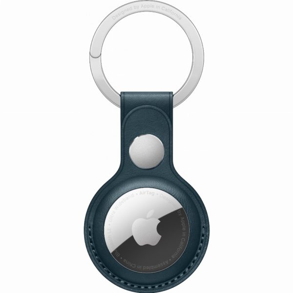 Apple AirTag Schlüsselanhänger aus Leder (baltischblau) *NEW*