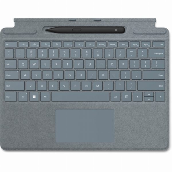 Microsoft Surface Signature Pro 8/9/X Type Cover+SlimPen2 AT/DE Ice Blue Ice *NEW*