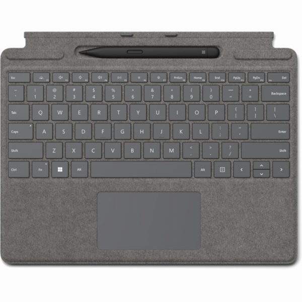 Microsoft Surface Signature Pro 8/9/X Type Cover+SlimPen2 AT/DE Platin