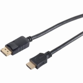 DisplayPort 1.2 > HDMI (ST-ST) 3m Adapterkabel 4K Schwarz