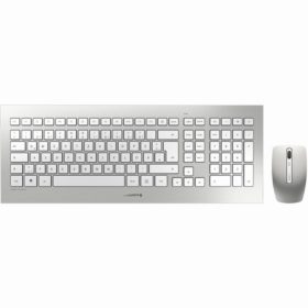 Cherry DW 8000 RF Wireless Silber Tastatur white QWERTZ DE
