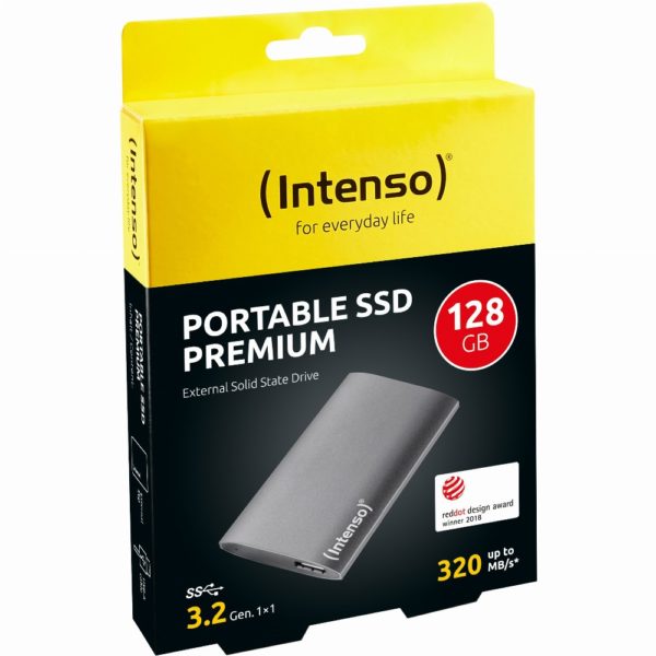 128GB Intenso Premium Portable USB 3.0 Anthrazit