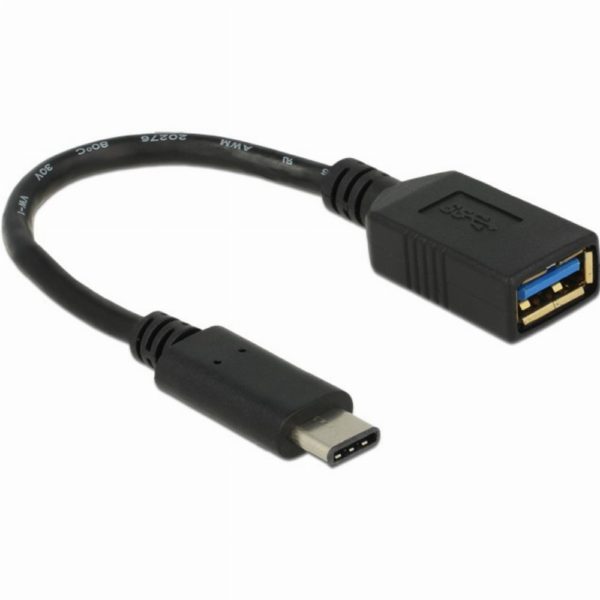 DeLock USB-C > USB 3.1 (ST-BU) Adapter Schwarz