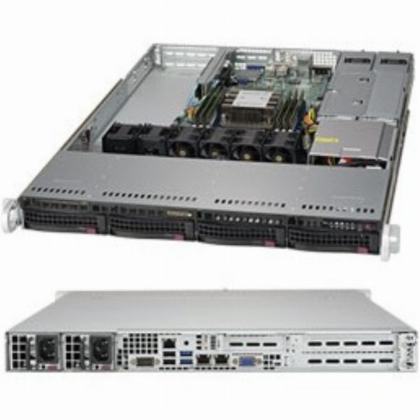 Barebone Server 1 U Single 3647  4 Hot-swap 3.5"  500W Redundant Platinum  SuperServer 5019P-WTR