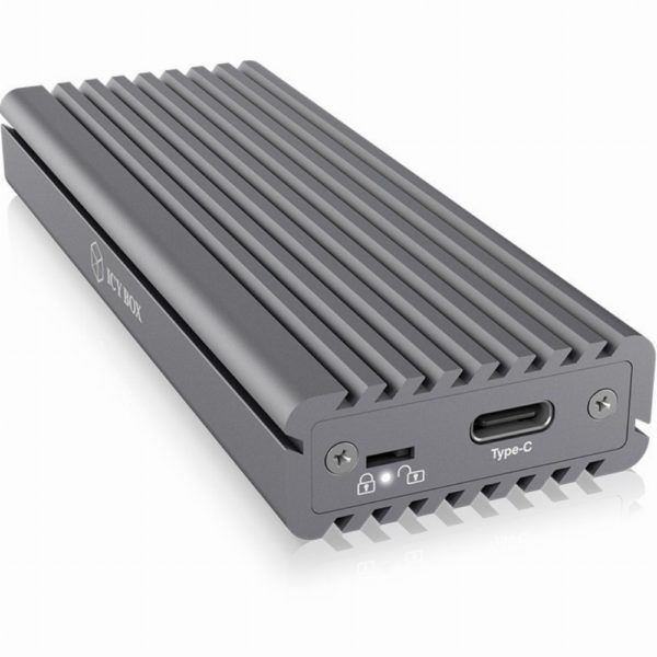 ICY BOX IB-1817M-C31 M.2 NVMe Gehäuse USB-C 3.1 M-Key Sockel Aluminium