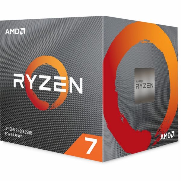 AMD AM4 Ryzen 7 8 Box 3800X 3,9 GHz MAX Boost 4,5GHz 8xCore 32MB 105W with Wraith Prism cooler 7nm