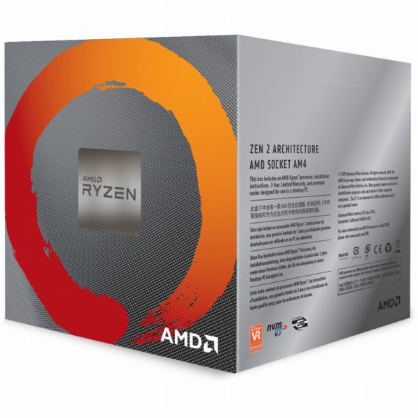 AMD AM4 Ryzen 7 8 Box 3800X 3,9 GHz MAX Boost 4,5GHz 8xCore 32MB 105W with Wraith Prism cooler 7nm