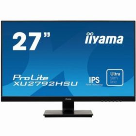 68,6cm/27'' (1920x1080) Iiyama ProLite XU2792HSU-B1 IPS 16:9 4ms VGA HDMI DisplayPort USB Audio VESA Speaker ultra slim FULL HD Black