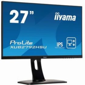 68,6cm/27'' (1920x1080) Iiyama ProLite XUB2792HSU-B1 IPS 16:9 4ms VGA HDMI DisplayPort USB Audio Pivot VESA Speaker ultra slim FULL HD Black