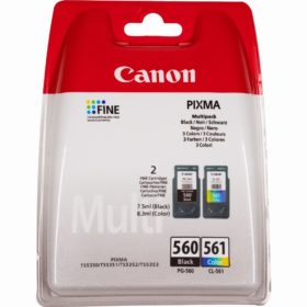 Canon Tinte PG-560/CL-561 3713C006 2er Pack (BK/Color) bis zu 180 Seiten