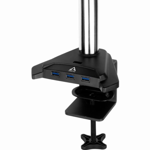 Tischhalterung 2 TFT 13" - 27" 8kg 2 Gelenke ARCTIC Z2-3D Gen3 Gasfeder black USB Hub