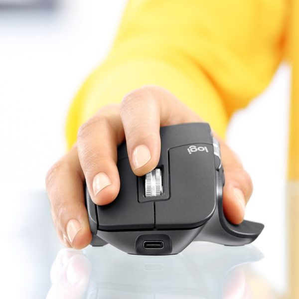 Logitech MX Master 3 Wireless Mouse 7 Tasten 4000DPI Mid Grey
