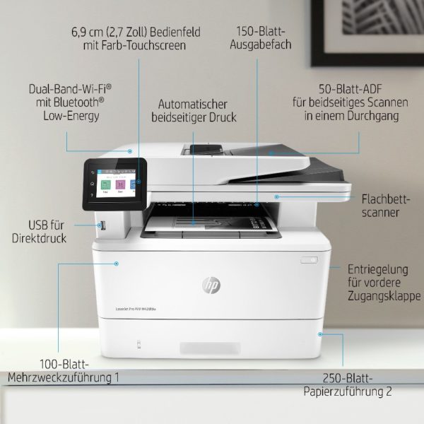 L HP LaserJet Pro MFP M428fdw 4in1/A4/LAN/WiFi/Duplex/ADF