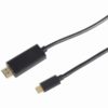 USB-C > HDMI (ST-ST) 1,8m Adapterkabel 4K 30Hz Schwarz