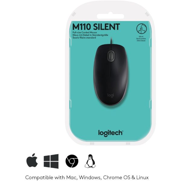Logitech B110 Silent - Maus - USB