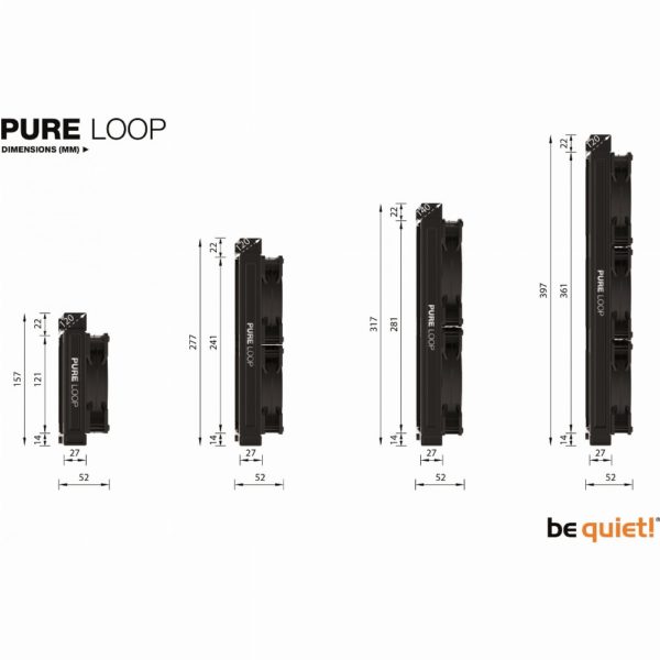 K Cooler Wasserkühlung be quiet! PURE LOOP 360mm