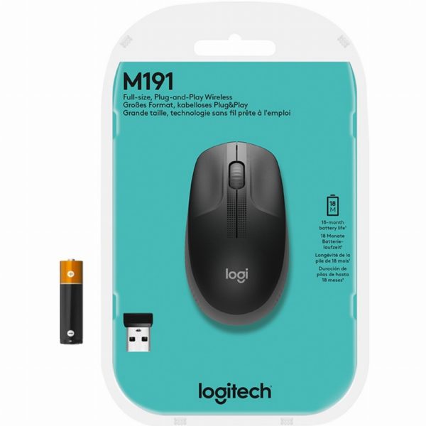 Logitech M190 optisch wireless Grey