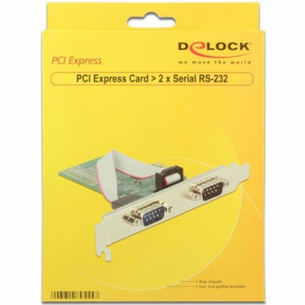 DeLock 2-Port Seriell RS-232 PCI Express-Karte
