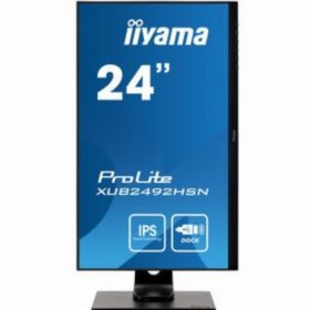 60,5cm/23,8'' (1920x1080) iiyama ProLite XUB2492HSN-B1 16:9 4ms USB HDMI DisplayPort VESA Pivot Speaker Full HD Black
