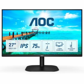 68,6cm/27'' (1920x1080) AOC 27B2DA 16:9 4ms HDMI VGA DVI VESA Speaker Full HD Black