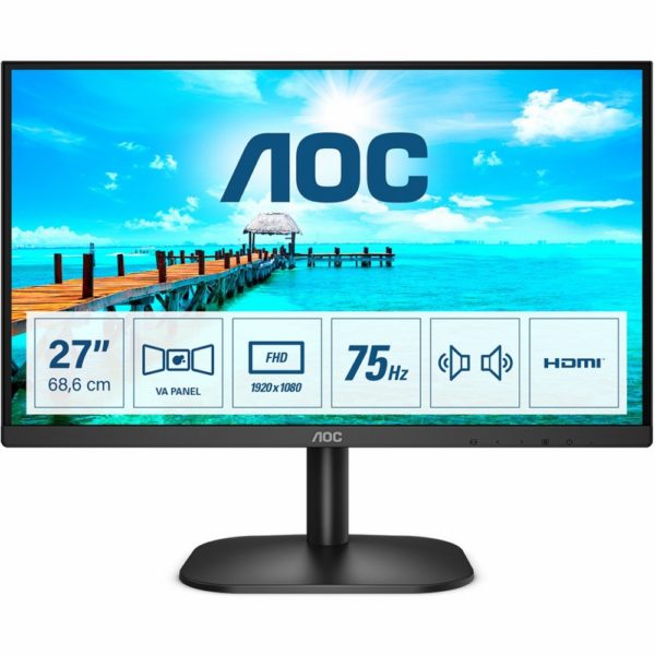 68,6cm/27'' (1920x1080) AOC 27B2AM 16:9 4ms HDMI VGA VESA Full HD Black