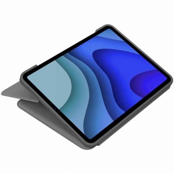 Logitech Slim Folio Bluetooth Tastatur und Schutzhülle Graphite - für Apple 11" iPad Pro (1, Generation, 2, Generation) QWERTZ DE