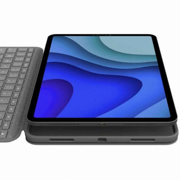 Logitech Slim Folio Bluetooth Tastatur und Schutzhülle Graphite - für Apple 11" iPad Pro (1, Generation, 2, Generation) QWERTZ DE