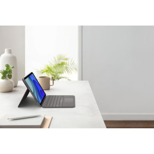 Logitech Slim Folio Bluetooth Tastatur und Schutzhülle Graphite - für Apple 11" iPad Pro (1, Generation, 2, Generation) QWERTZ DE