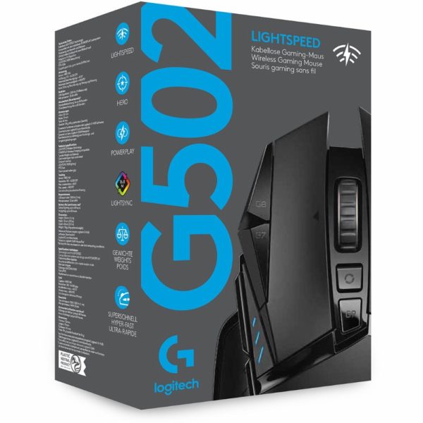 Logitech G502 (Hero) Gaming Mouse LIGHTSPEED kabellos, kabelgebunden