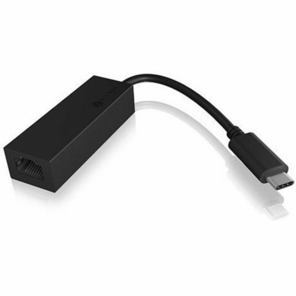 ICY BOX IB-LAN100-C3 USB-C > Gigabit LAN (ST-BU) Adapter Schwarz