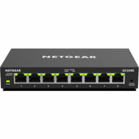 8P Netgear GS308E - Managed - Gigabit Ethernet (10/100/1000)