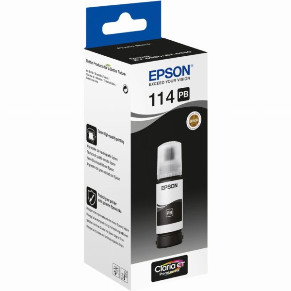 TIN Epson Tinte 114 EcoTank C13T07B140 Schwarz bis zu 2.300 Seiten