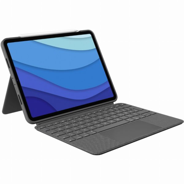 Logitech Combo Touch DE iPad Pro 11" 1.Gen. 2.Gen. 3.Gen. - Oxford Gray