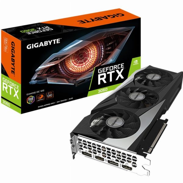 RTX 3060 12GB Gigabyte Gaming OC 2.0 LHR GDDR6 3Fan