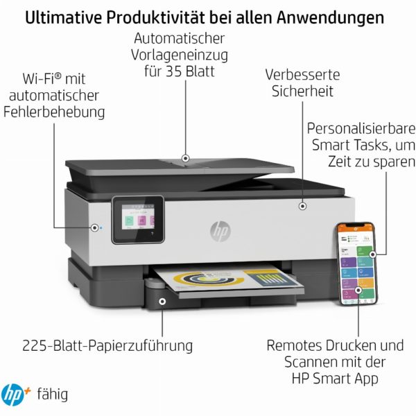 T HP OfficeJet Pro 8022e 4in1/A4/LAN/WiFi/Duplex/ADF