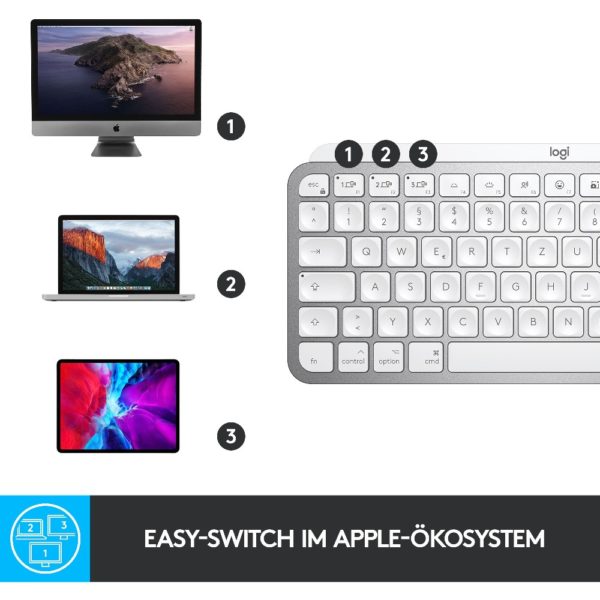 Logitech MX Keys Mini MAC - Tastatur Hintergrundbeleuchtung