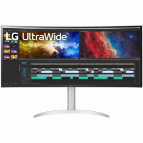 96,29cm/38'' (3840x1600) LG 38WP85C-W Curved 60Hz 21:9 5ms IPS 2xHDMI DisplayPort USB-C VESA UWQHD+ Black/Silver