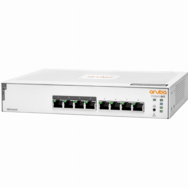 8P HP Enterprise Aruba Instant On 1830 8G PoE+ (65W) Switch