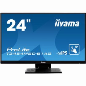 24"/60,5cm (1920x1080) iiyama ProLite T2454MSC-B1AG 16:9 5ms Touchscreen VGA USB HDMI VESA Speaker Full HD Black