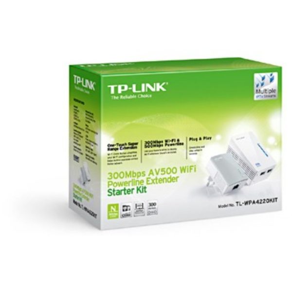 INTD TP-LINK Powerline TL-WPA4220KIT AV600-300Mbit/s-WLAN-Powerline-Extender KIT