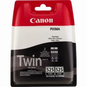 Canon Tinte PGI-525PGBK 4529B010 Pigment-Schwarz Doppelpack bis zu 341 Seiten gemäß ISO/IEC 24711