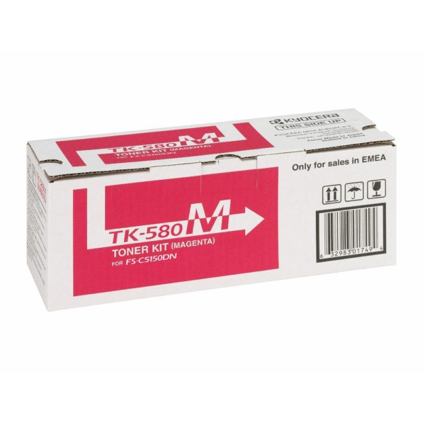 Kyocera Toner TK-580M Magenta bis zu 2.800 Seiten gem. ISO/IEC 19798