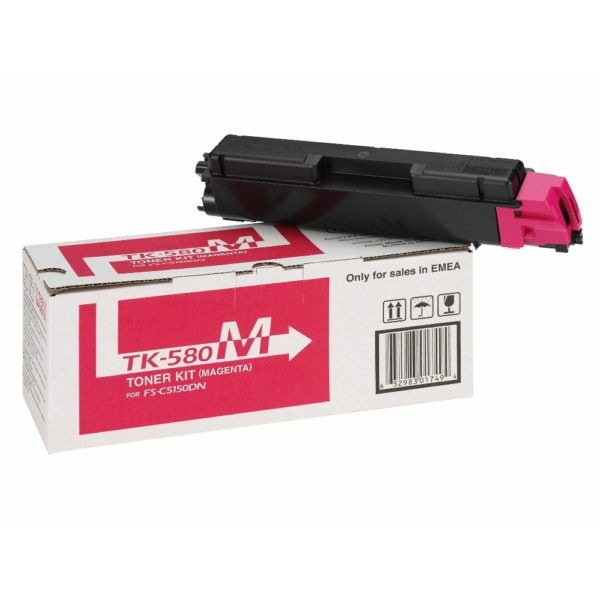 Kyocera Toner TK-580M Magenta bis zu 2.800 Seiten gem. ISO/IEC 19798