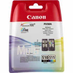 Canon Tinte PG-510/CL-511 2970B010 2er Multipack (BKMCY) bis zu 300 Seiten gemäß ISO/IEC 24734