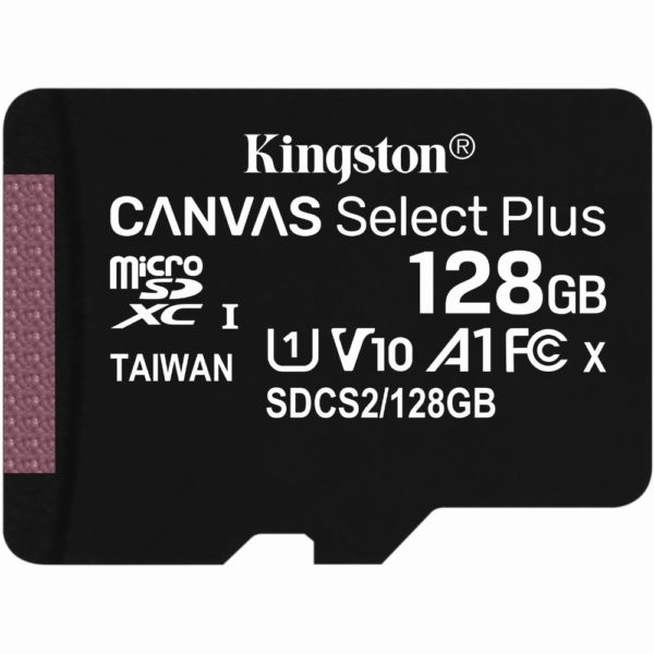 CARD 128GB Kingston Canvas Select Plus microSDXC 100MB/s