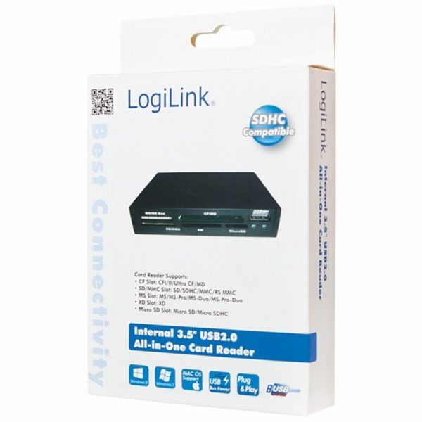 LogiLink CR0012 Intern (3,5") All-in-One Kartenleser