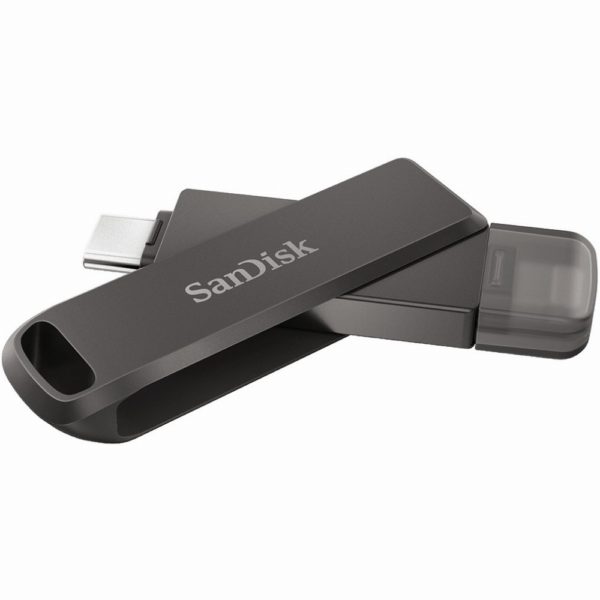 STICK 64GB USB 3.1 SanDisk iXpand Luxe Duo USB-C / Apple Lightning black