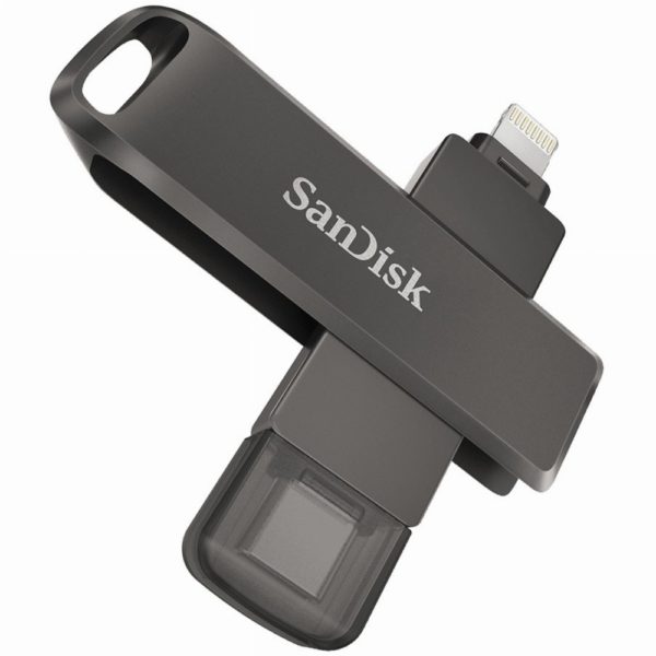 STICK 128GB USB 3.1 SanDisk iXpand Luxe Duo USB-C / Apple Lightning black