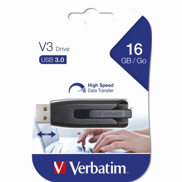 STICK 16GB USB 3.2 Verbatim Store'n'Go V3 Black
