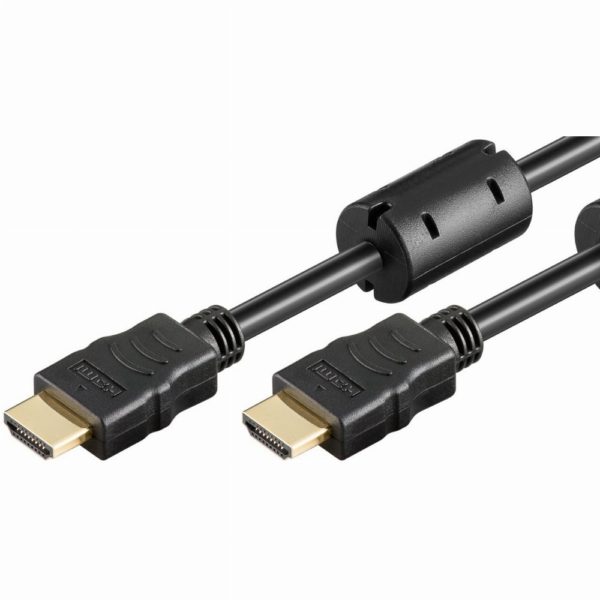 HDMI (ST-ST) 10m 3D Ethernet 4K 60Hz vergoldet Black